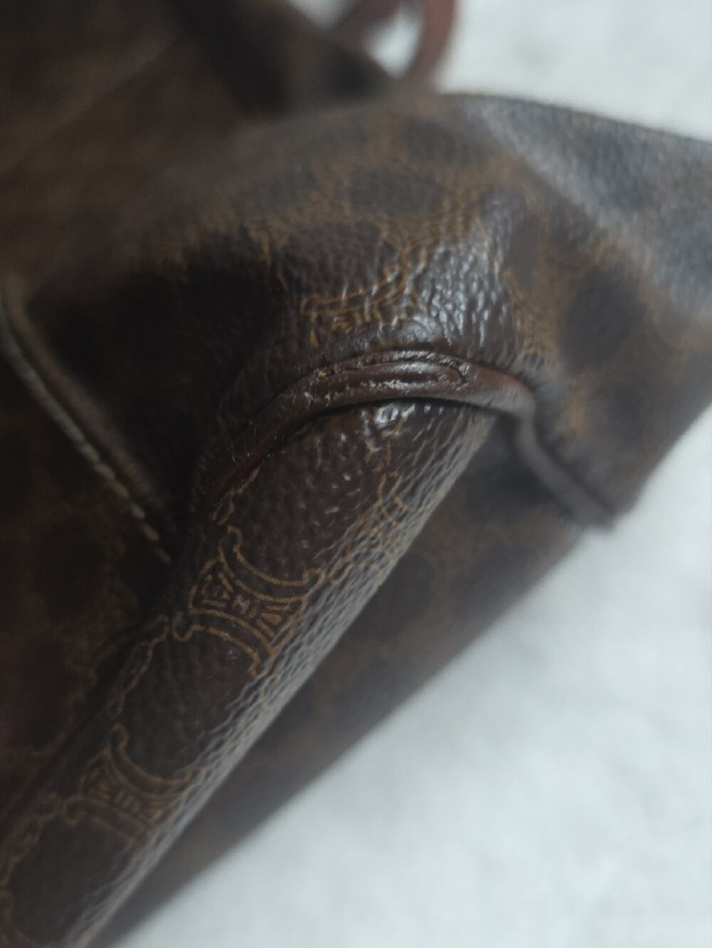 Celine Brown Monogram Tote Bag - Picture 12 of 14